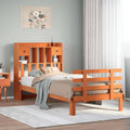 Bookcase Bed Without Mattress Super King Solid Wood Pine