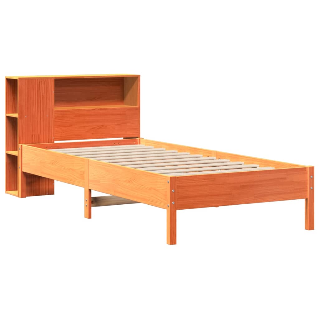 Bed Frame Bookcase Without Mattress Small Single Solid Wood Bedroom Furniture
