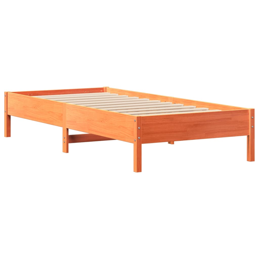 Bed Frame Bookcase Without Mattress Small Single Solid Wood Bedroom Furniture