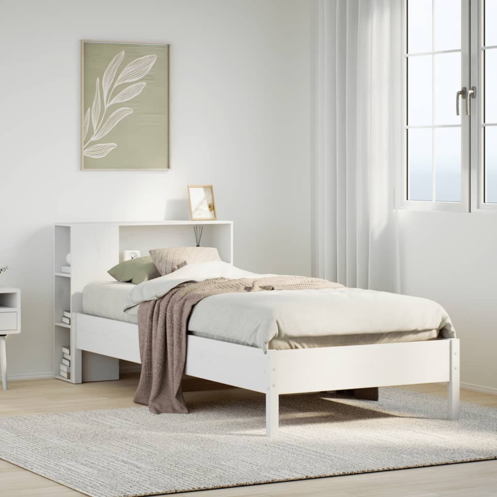 Bookcase Bed Without Mattress Small Single Solid Wood Pine