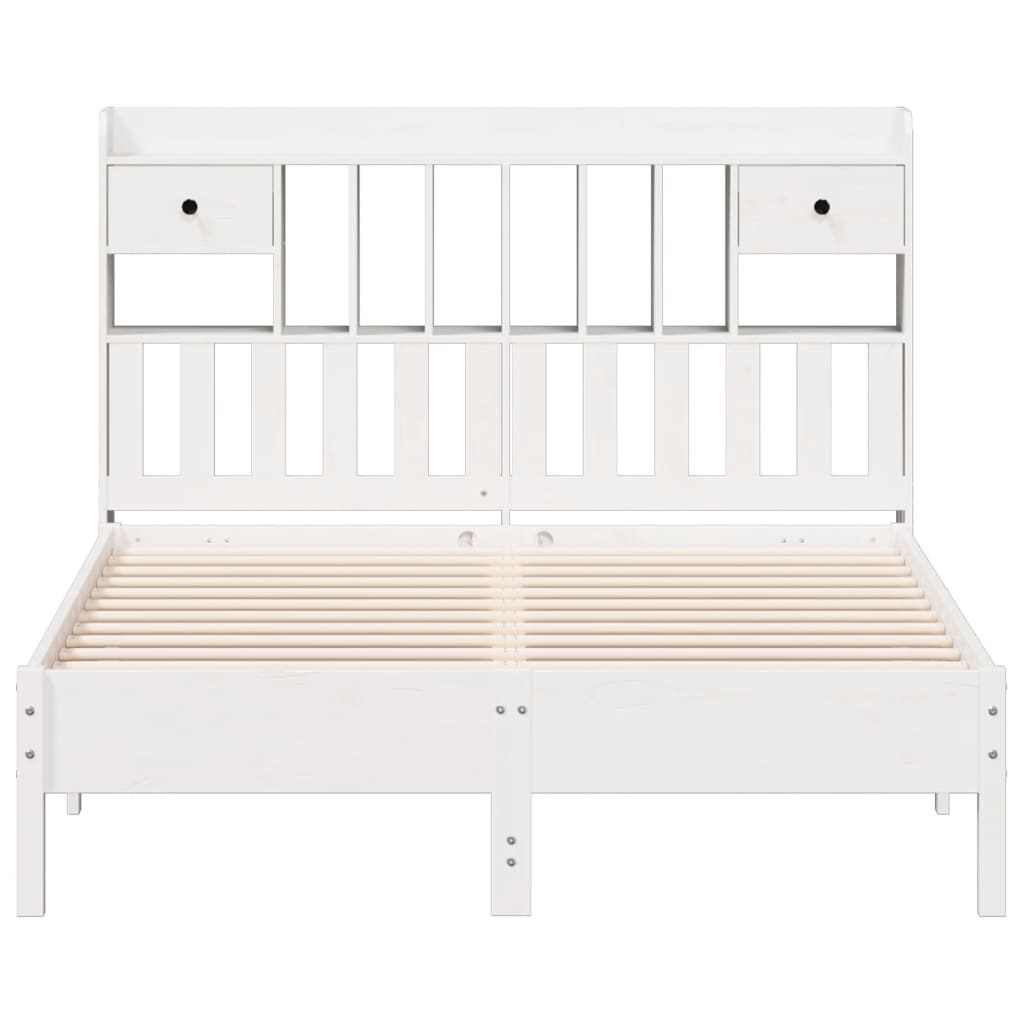 Bookcase Bed Without Mattress Solid Wood Pine