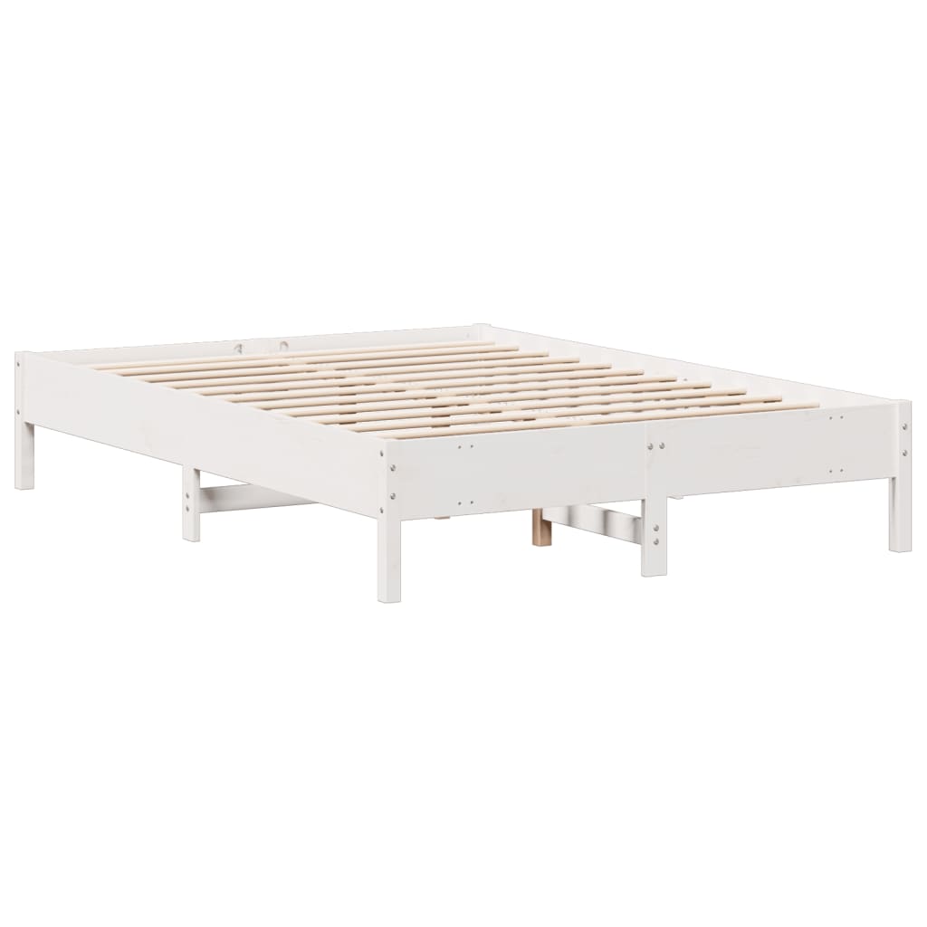 Bookcase Bed Without Mattress Solid Wood Pine