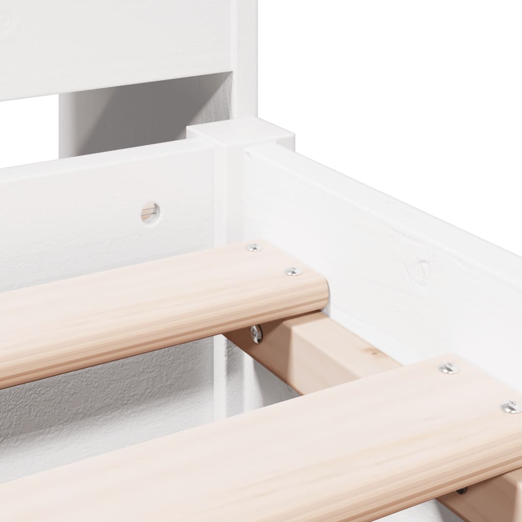 Bookcase Bed Without Mattress Solid Wood Pine