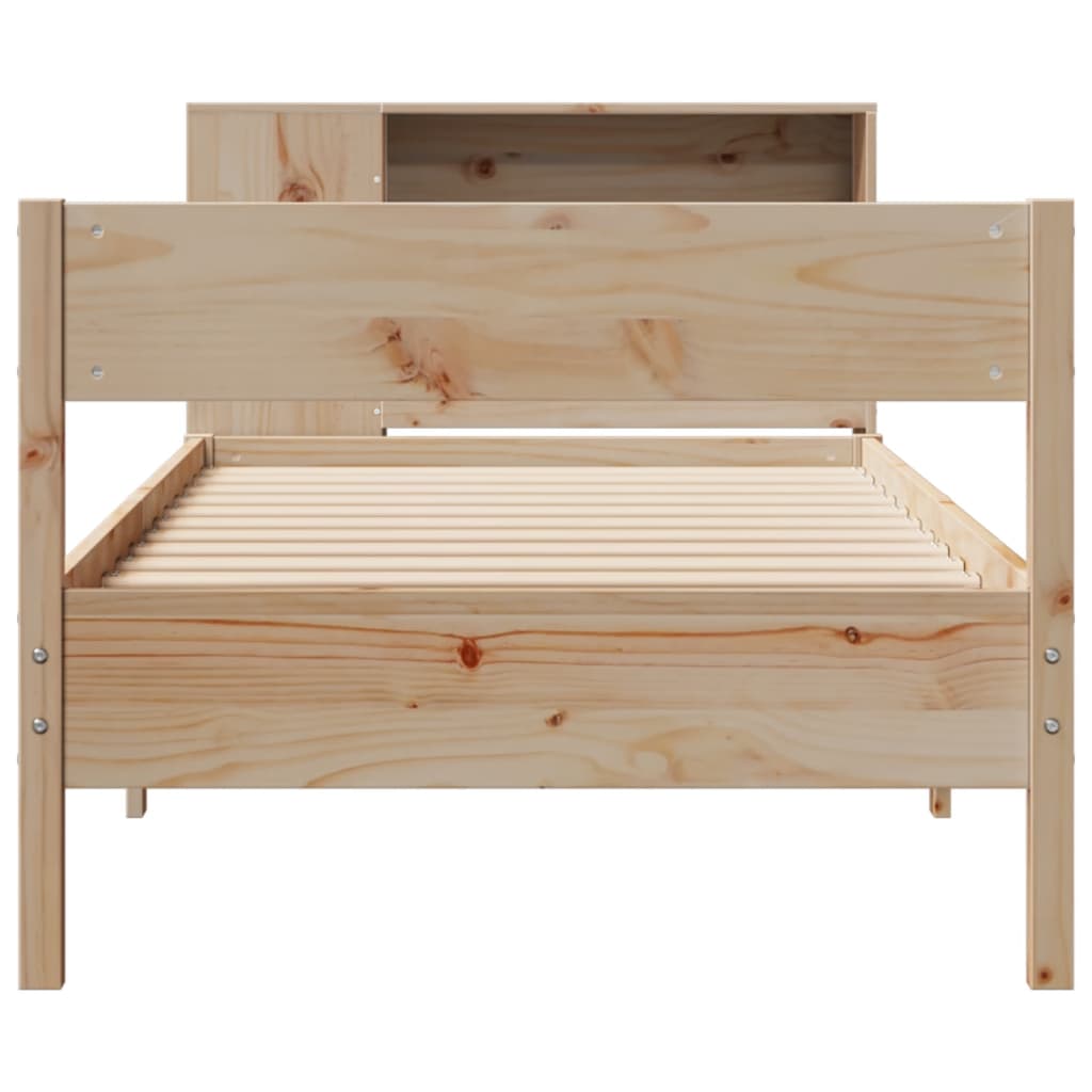 Bookcase Bed Without Mattress Small Single Solid Wood Pine