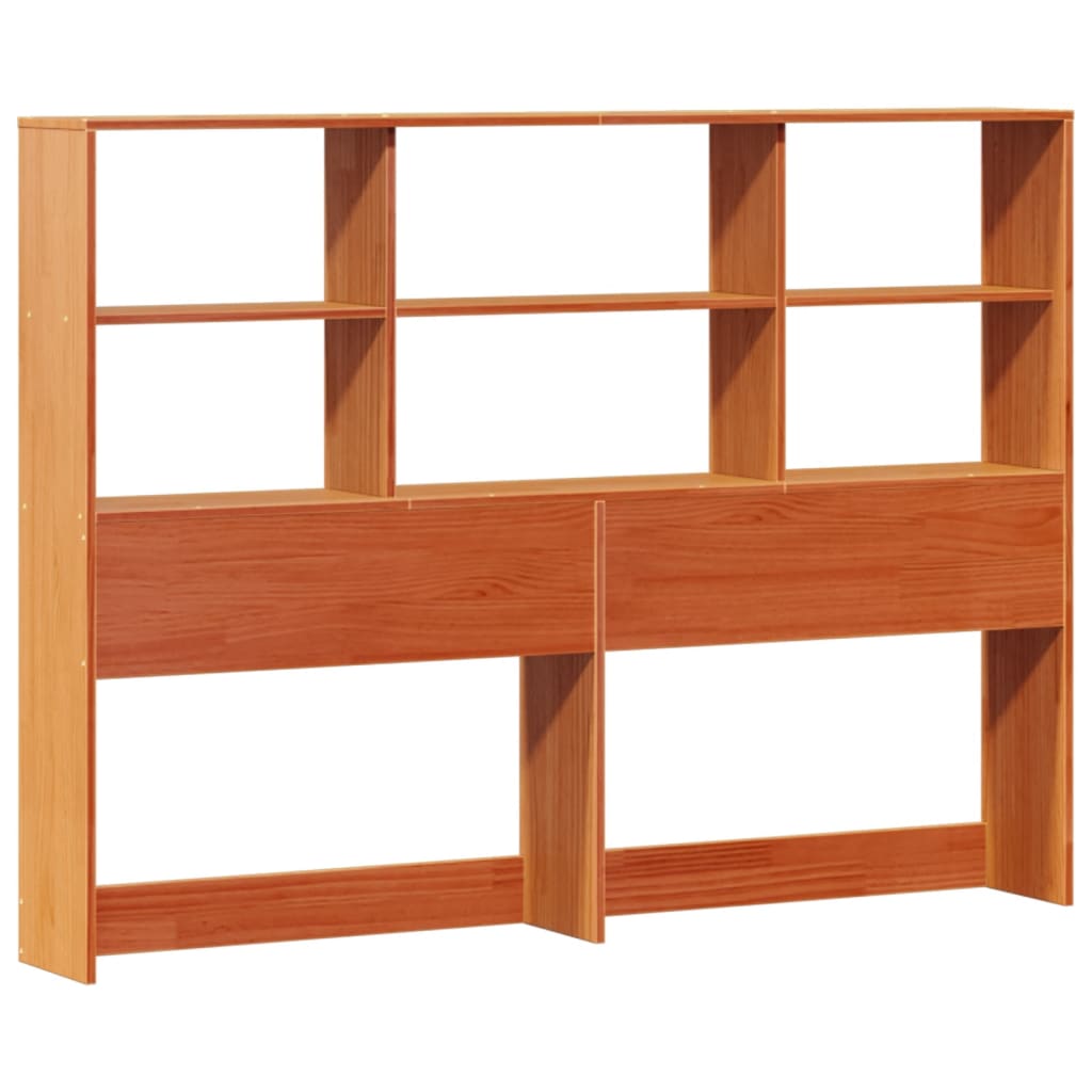 Bookcase Bed Without Mattress 140X200Cm Solid Wood Pine