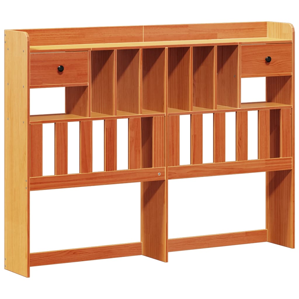 Bookcase Bed Without Mattress 160X200Cm Solid Wood Pine