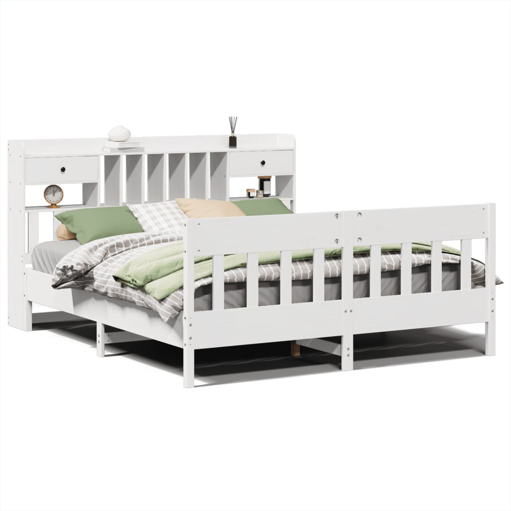 Bed Frame Without Mattress Super King Solid Wood Pine