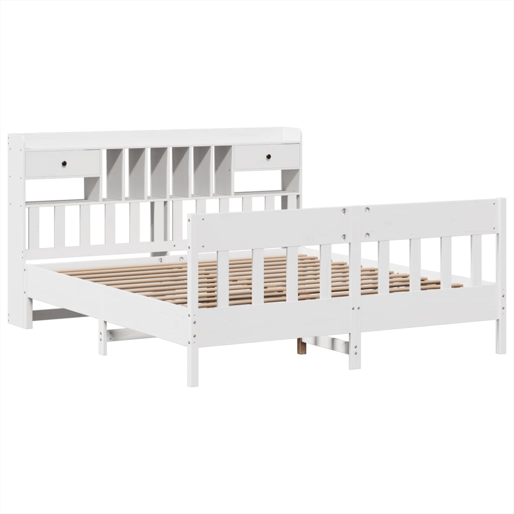 Bed Frame Without Mattress Super King Solid Wood Pine