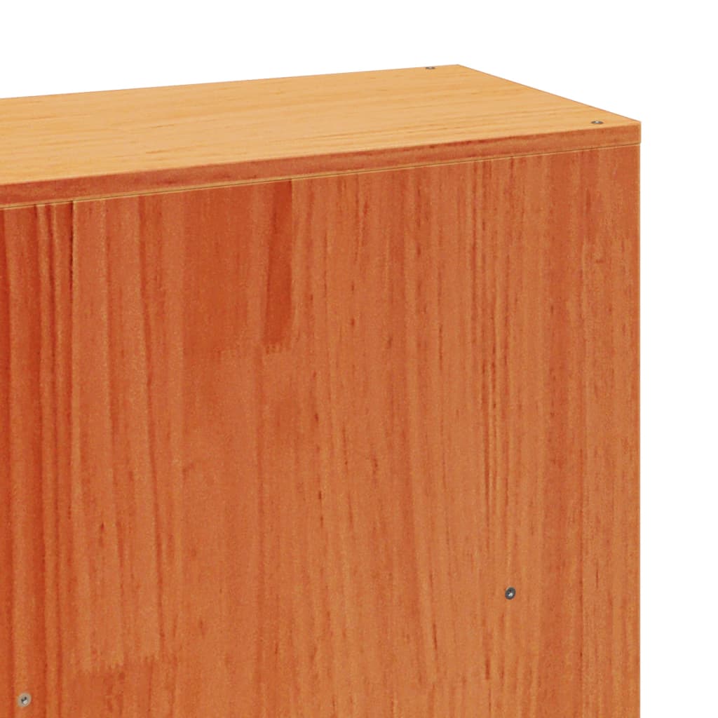 Bed Frame Without Mattress Wax Brown 200X200 Cm Solid Wood Pine