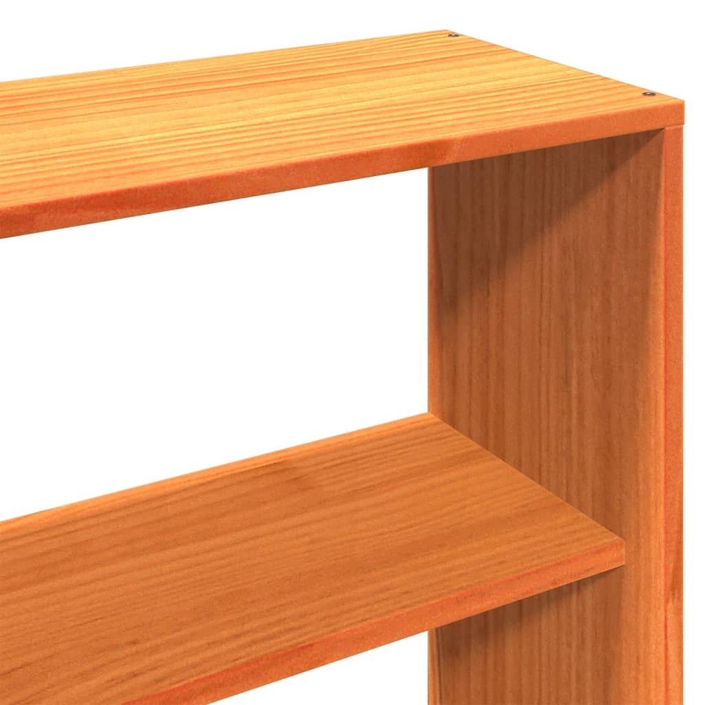 Bed Frame Without Mattress Wax Brown 200X200 Cm Solid Wood Pine