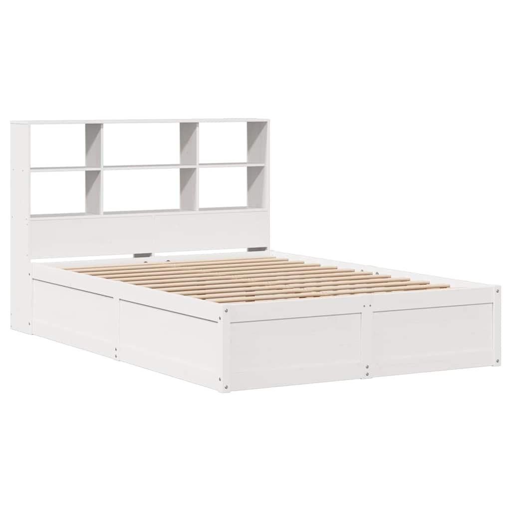 Bed Frame Without Mattress White 160X200 Cm Solid Wood Pine