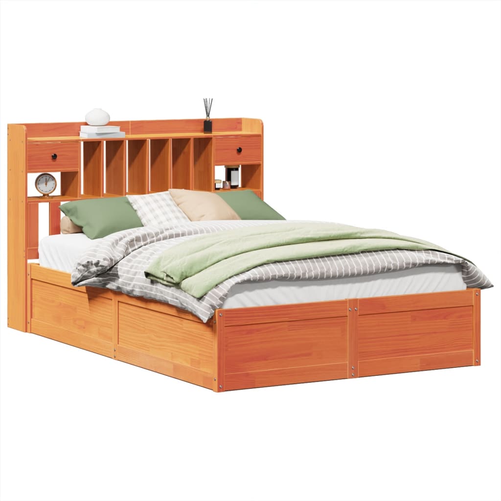 Bed Frame Without Mattress Solid Wood Pine