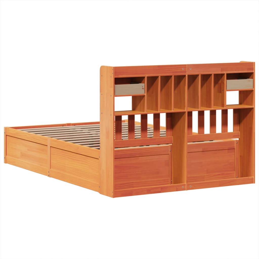 Bed Frame Without Mattress Solid Wood Pine