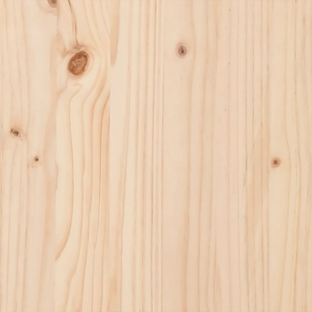Bed Frame Without Mattress 140X190 Cm Solid Wood Pine