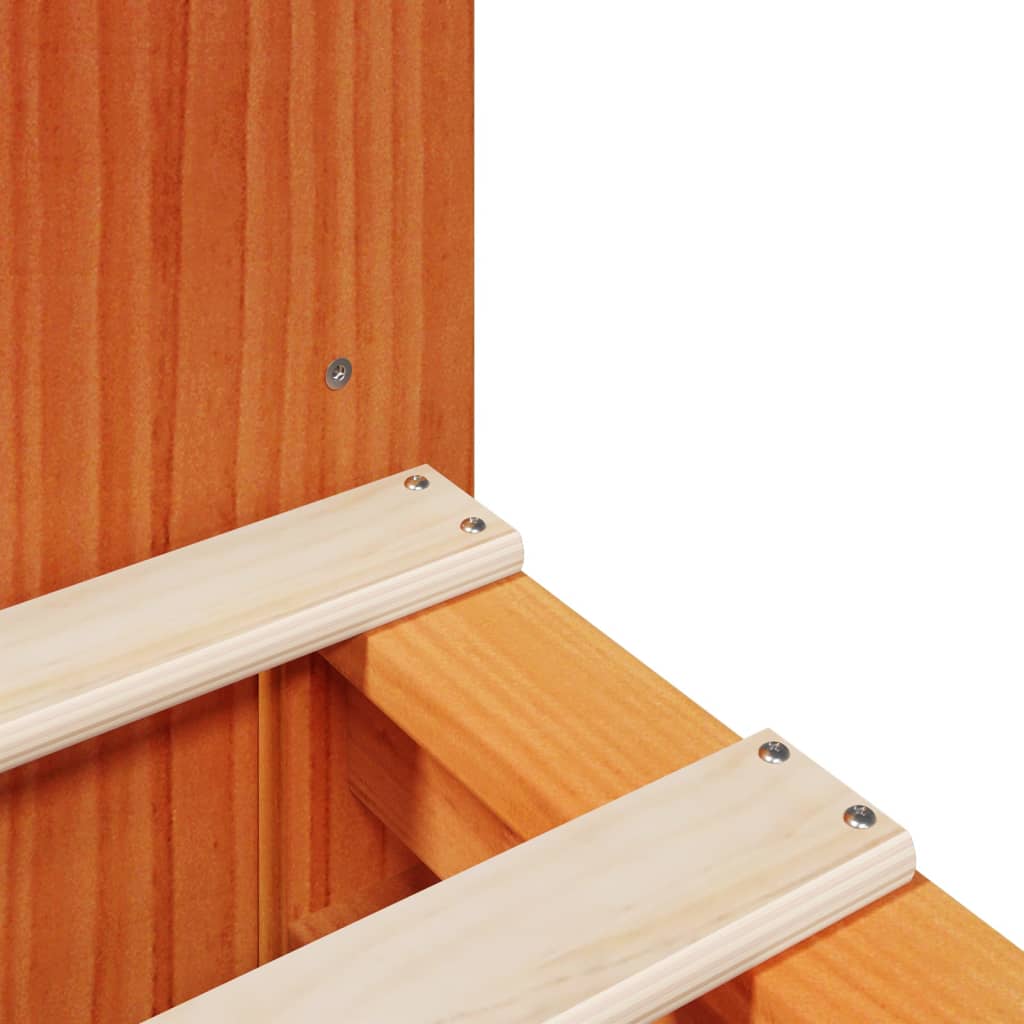 Bookcase Bed Without Mattress Solid Wood