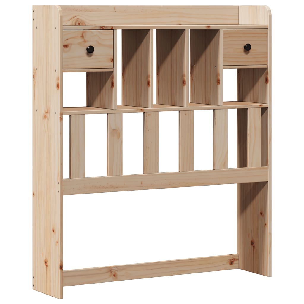 Bookcase Bed Without Mattress Single Solid Wood Pine