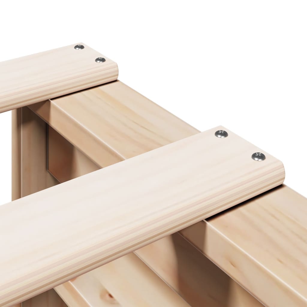 Bookcase Bed Without Mattress Single Solid Wood Pine