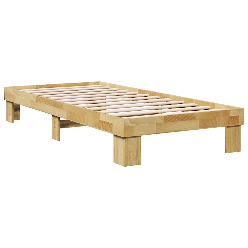 Bed Frame Without Mattress Small Single Solid Wood Oak