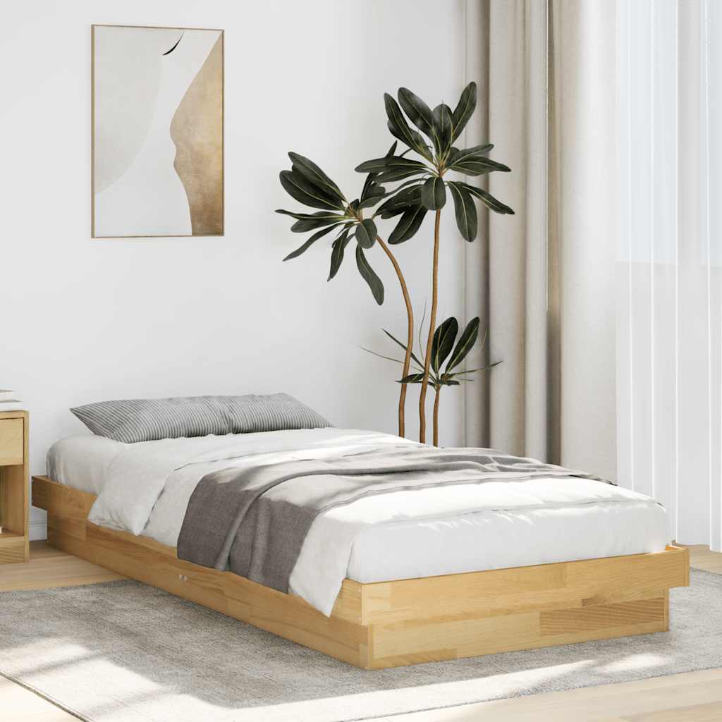 Bed Frame Without Mattress Solid Wood Oak