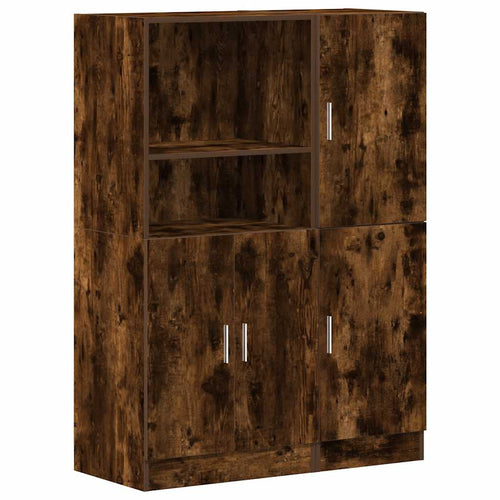 2 Piece Kitchen Cabinet Set Engineered Wood