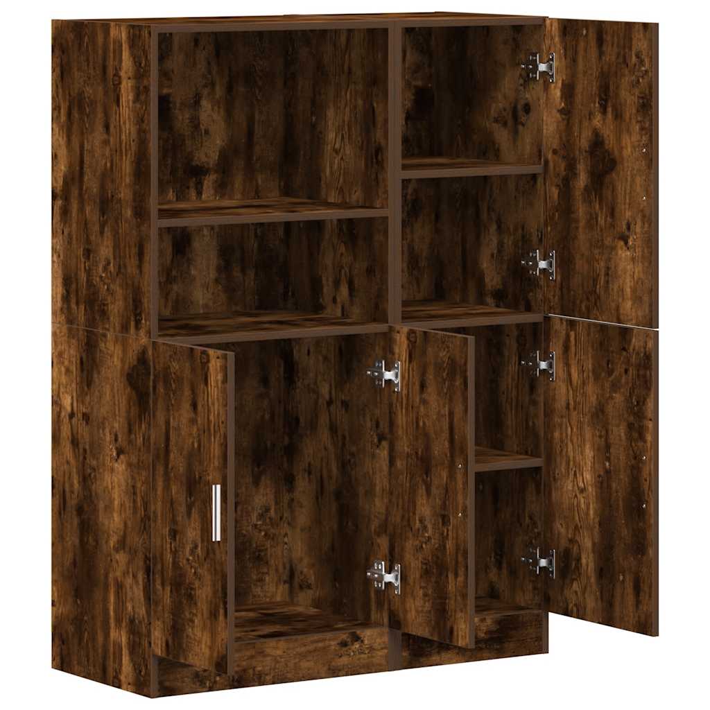 2 Piece Kitchen Cabinet Set Engineered Wood