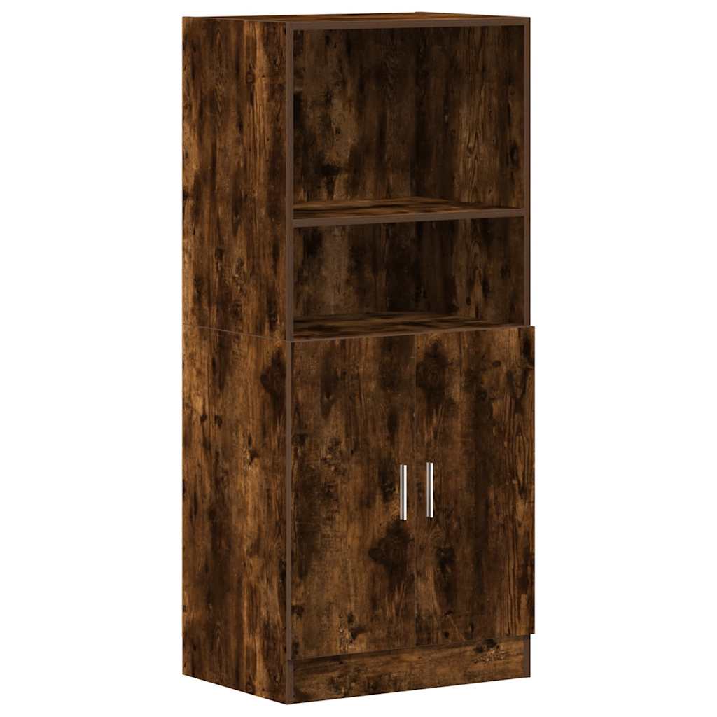 2 Piece Kitchen Cabinet Set Engineered Wood