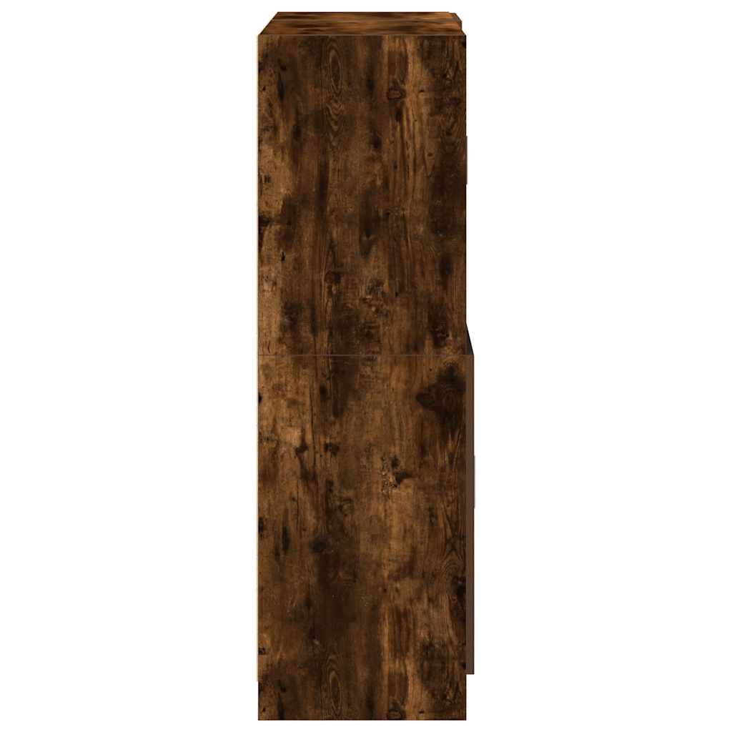 2 Piece Kitchen Cabinet Set Engineered Wood