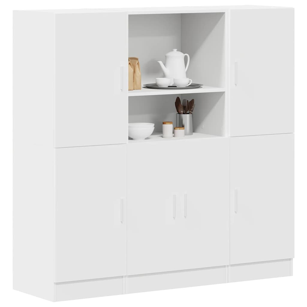 3 Piece Kitchen Cabinet Set Engineered Wood