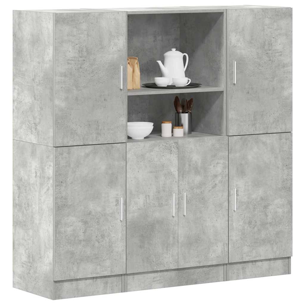 3 Piece Kitchen Cabinet Set Engineered Wood
