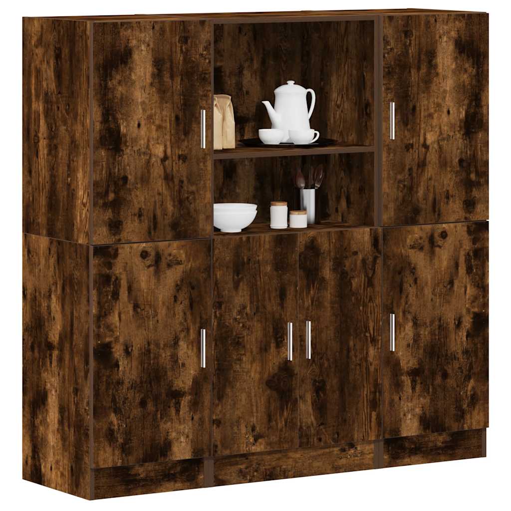 3 Piece Kitchen Cabinet Set Engineered Wood