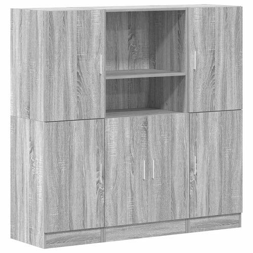 3 Piece Kitchen Cabinet Set Engineered Wood