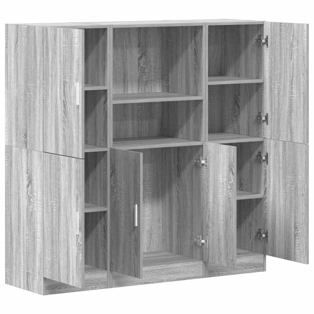 3 Piece Kitchen Cabinet Set Engineered Wood