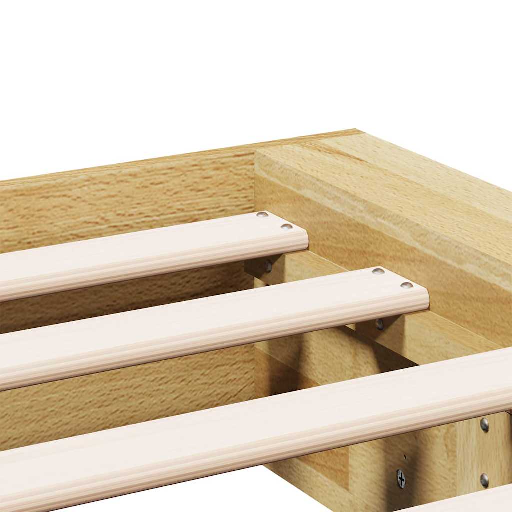 Bed Frame Oak Solid Wood Single Storage 75 X 190 Cm 90 X 190 Cm 90 X 200 Cm 203