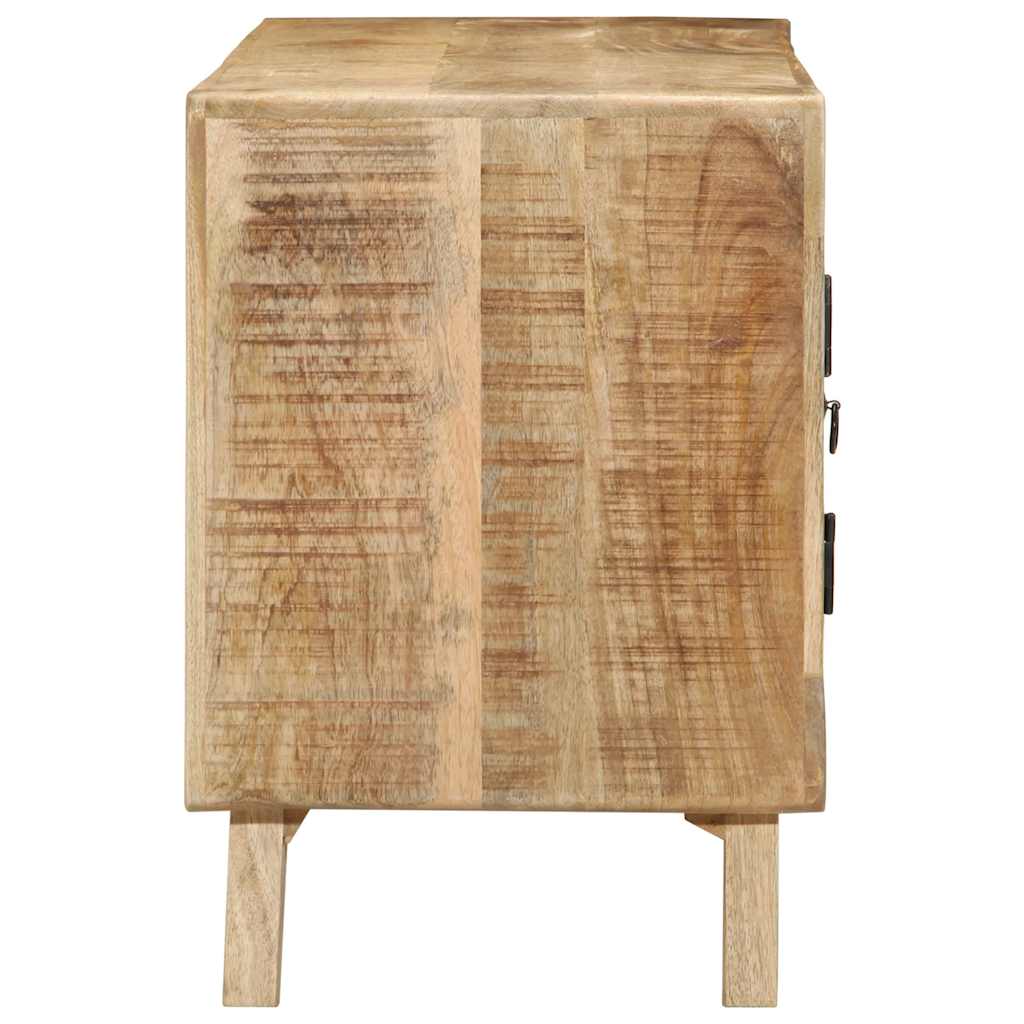 Tv Cabinet 105X46X32 Cm Solid Wood Rough Mango