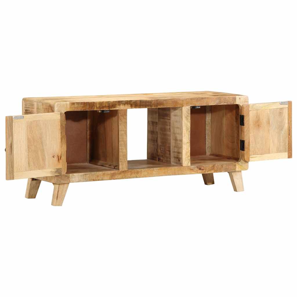Tv Cabinet 105X46X32 Cm Solid Wood Rough Mango