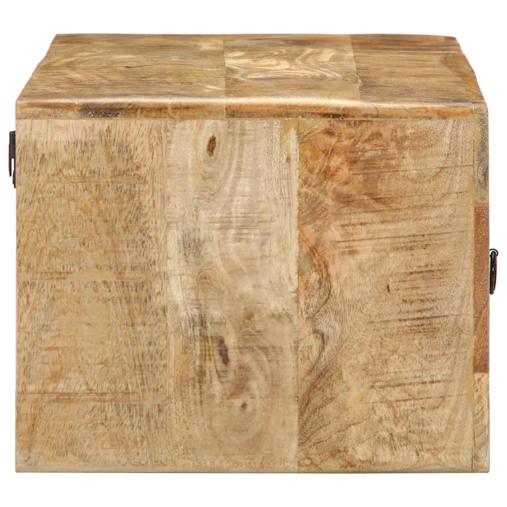 Wall-Mounted Tv Cabinet 100X32X25 Cm Solid Wood Rough Mango