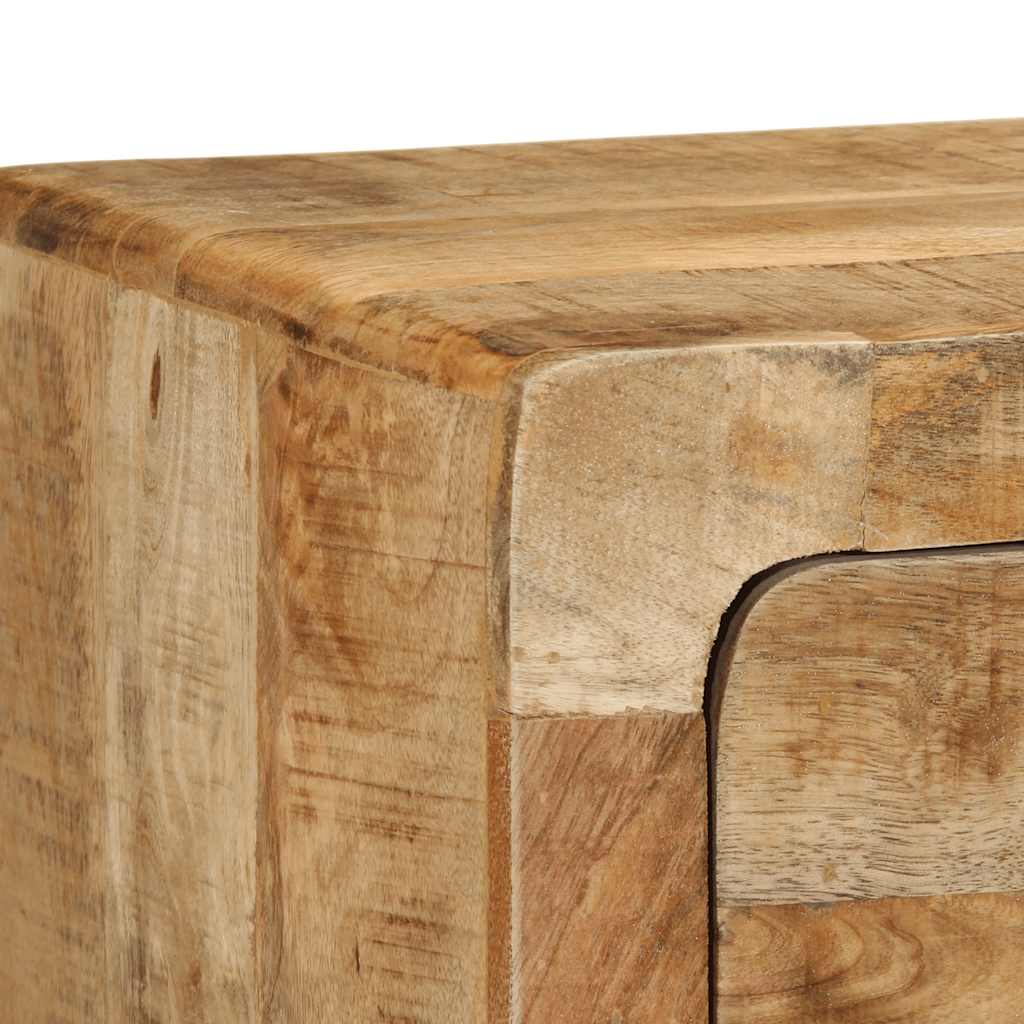Wall-Mounted Tv Cabinet 100X32X25 Cm Solid Wood Rough Mango