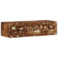 Wall-Mounted Tv Cabinet 100X32X25 Cm Solid Wood Rough Mango