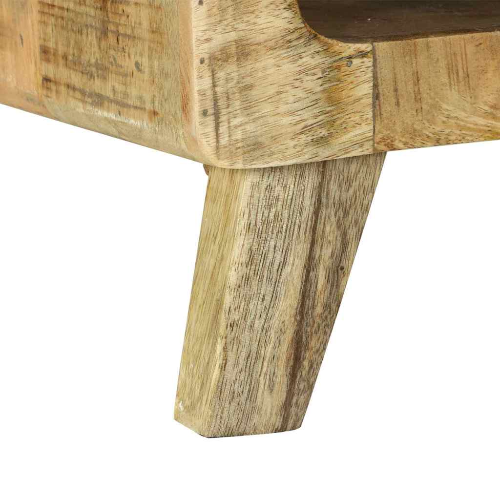 Coffee Table Brown Solid Mango Wood