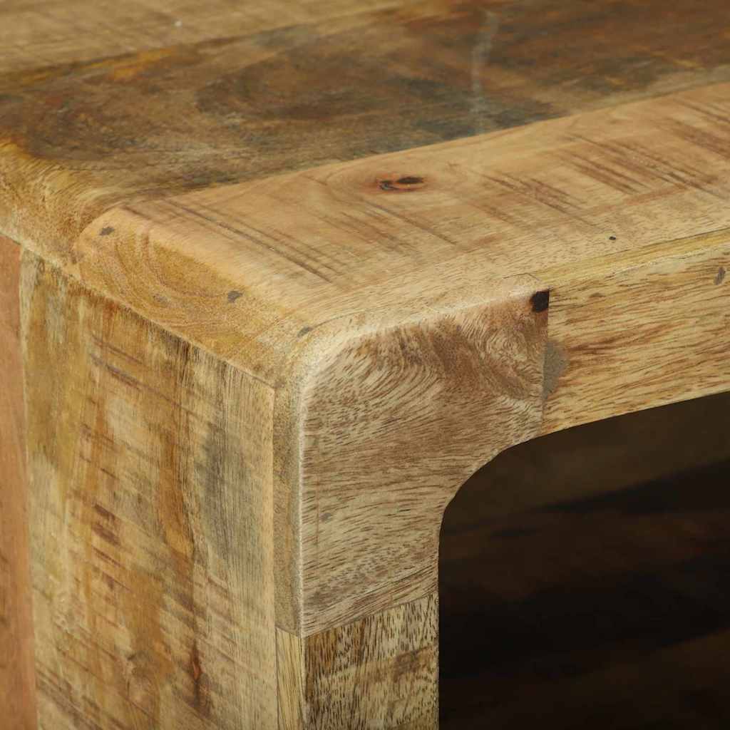 Coffee Table Brown Solid Mango Wood