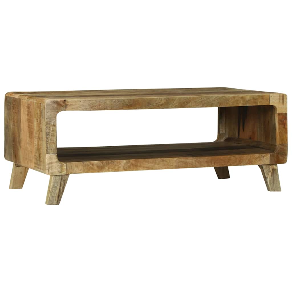 Coffee Table Brown Solid Mango Wood