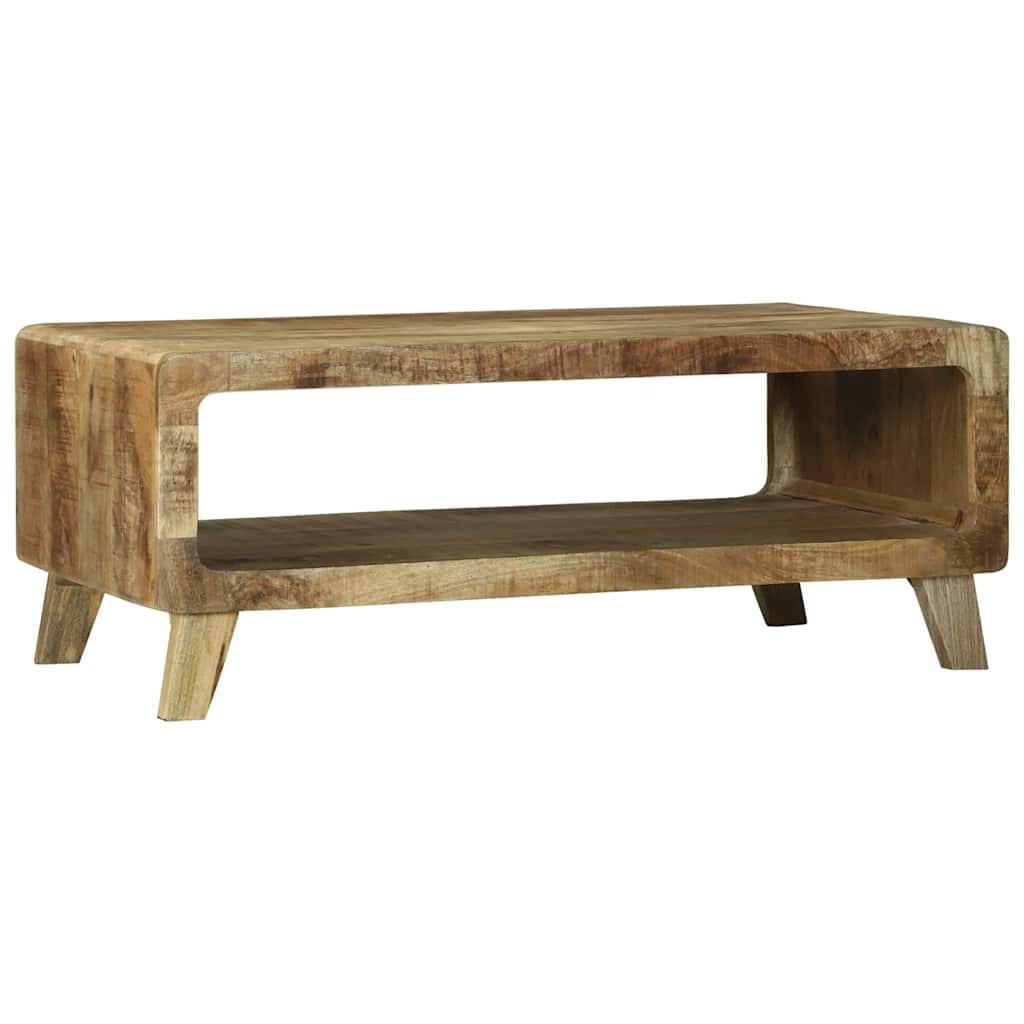 Coffee Table Brown Solid Mango Wood
