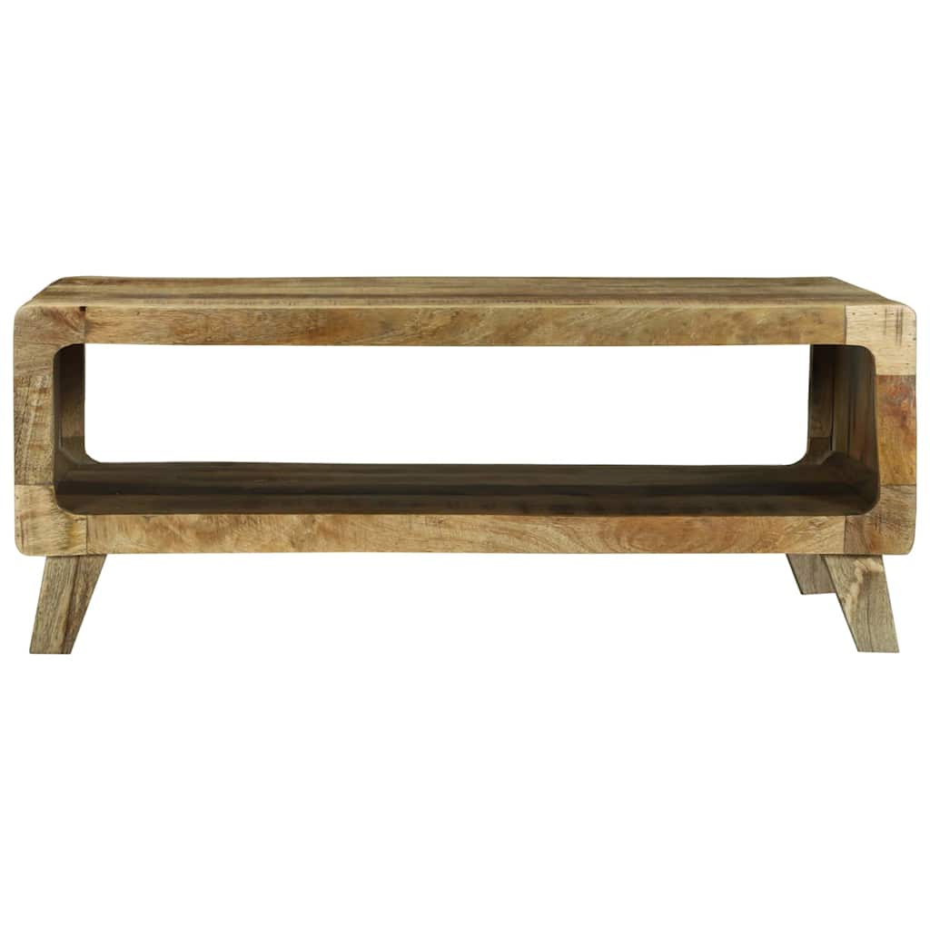 Coffee Table Brown Solid Mango Wood