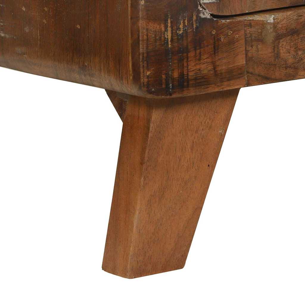 Coffee Table Multicolour 80 X 54 X 45 Cm Solid Reclaim Wood
