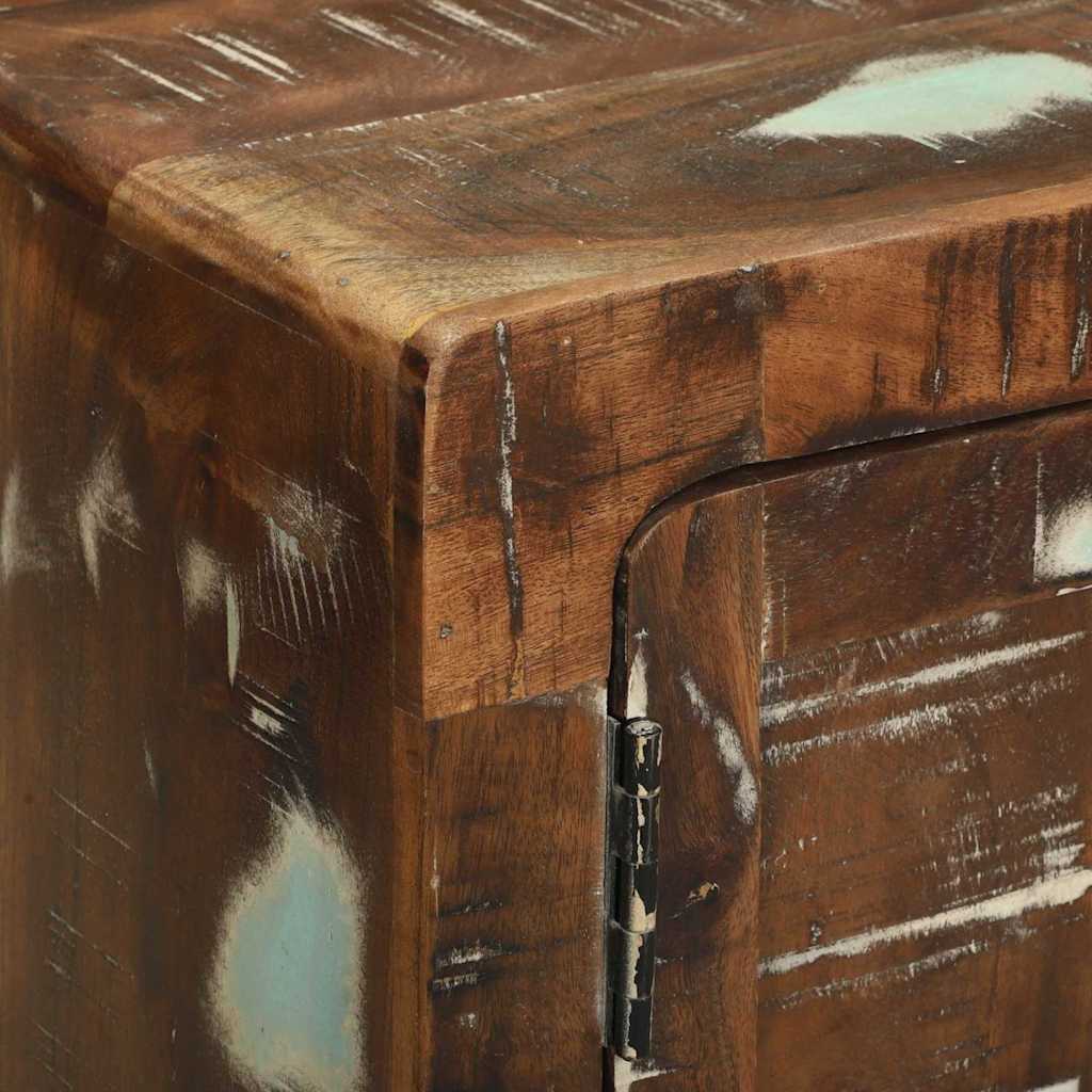Coffee Table Multicolour 80 X 54 X 45 Cm Solid Reclaim Wood