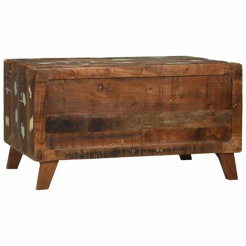 Coffee Table Multicolour 80 X 54 X 45 Cm Solid Reclaim Wood