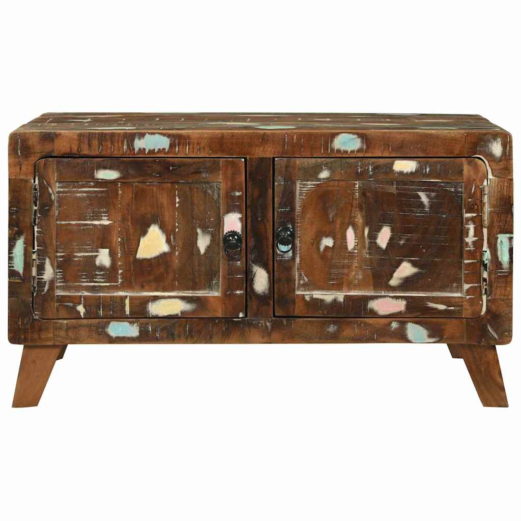 Coffee Table Multicolour 80 X 54 X 45 Cm Solid Reclaim Wood