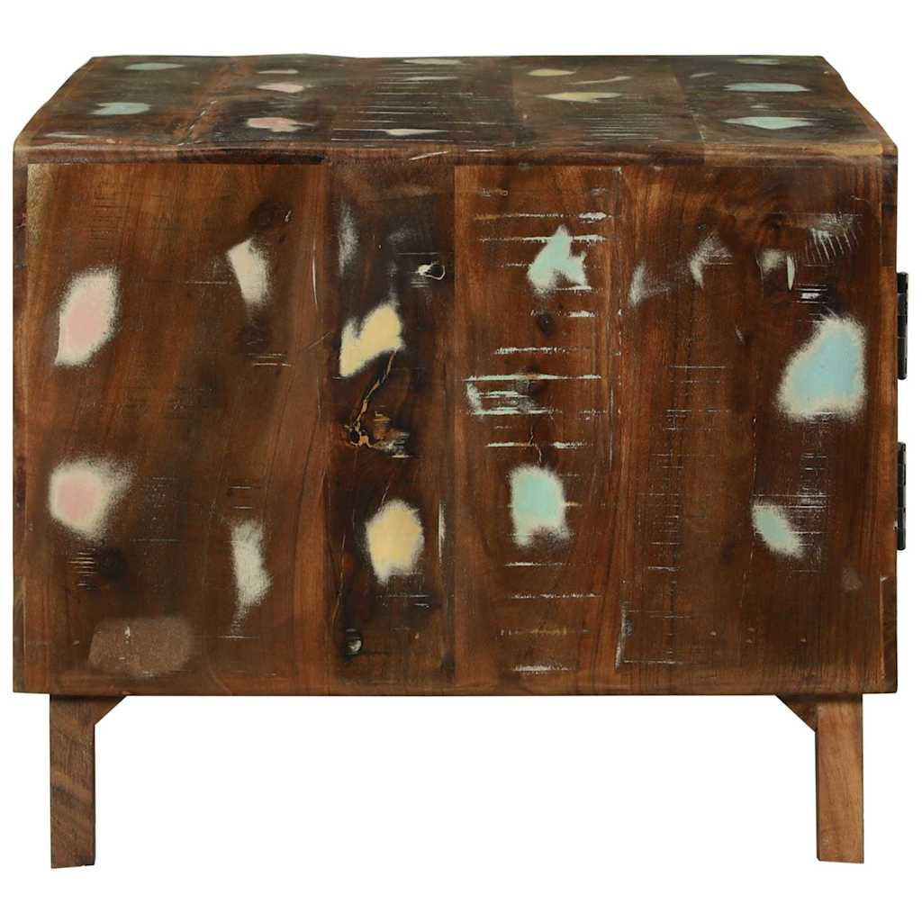 Coffee Table Multicolour 80 X 54 X 45 Cm Solid Reclaim Wood
