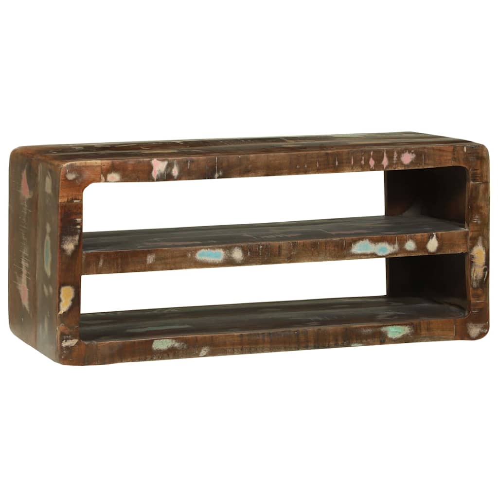 Tv Cabinet Multicolour Solid Reclaim Wood