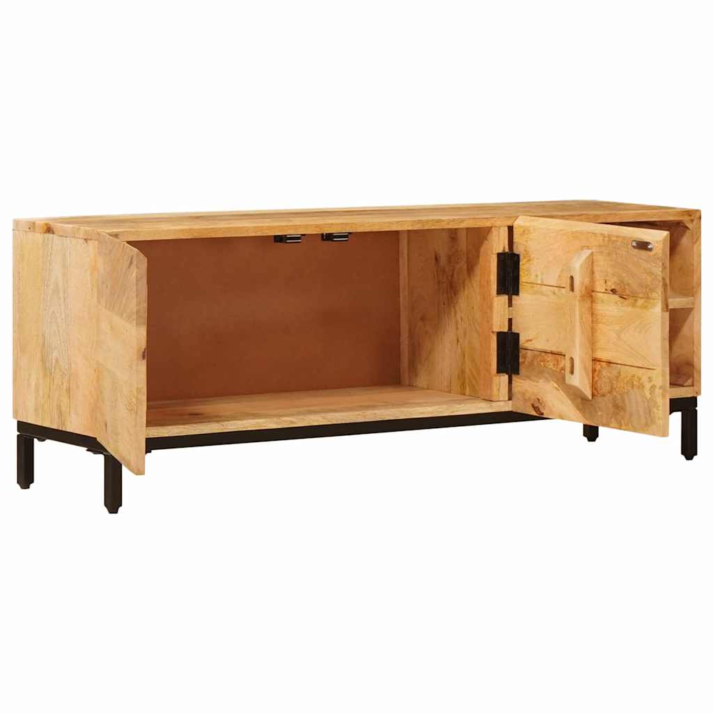 Media Storage Cabinet Cabinets Brown Solid Mango Wood 110 x 30 x 40 cm 110 cm
